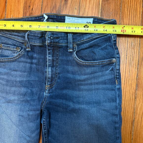 Rag and Bone Jeans Cate Mid-Rise Skinny jeans In Valley Line - Picture 3 of 8